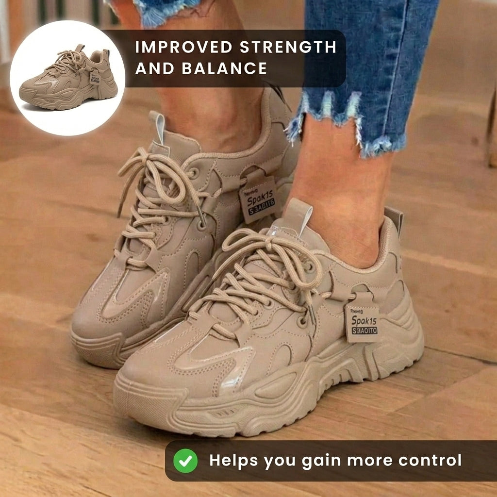 Chique Orthopedische Sneakers met Uniek Ontwerp