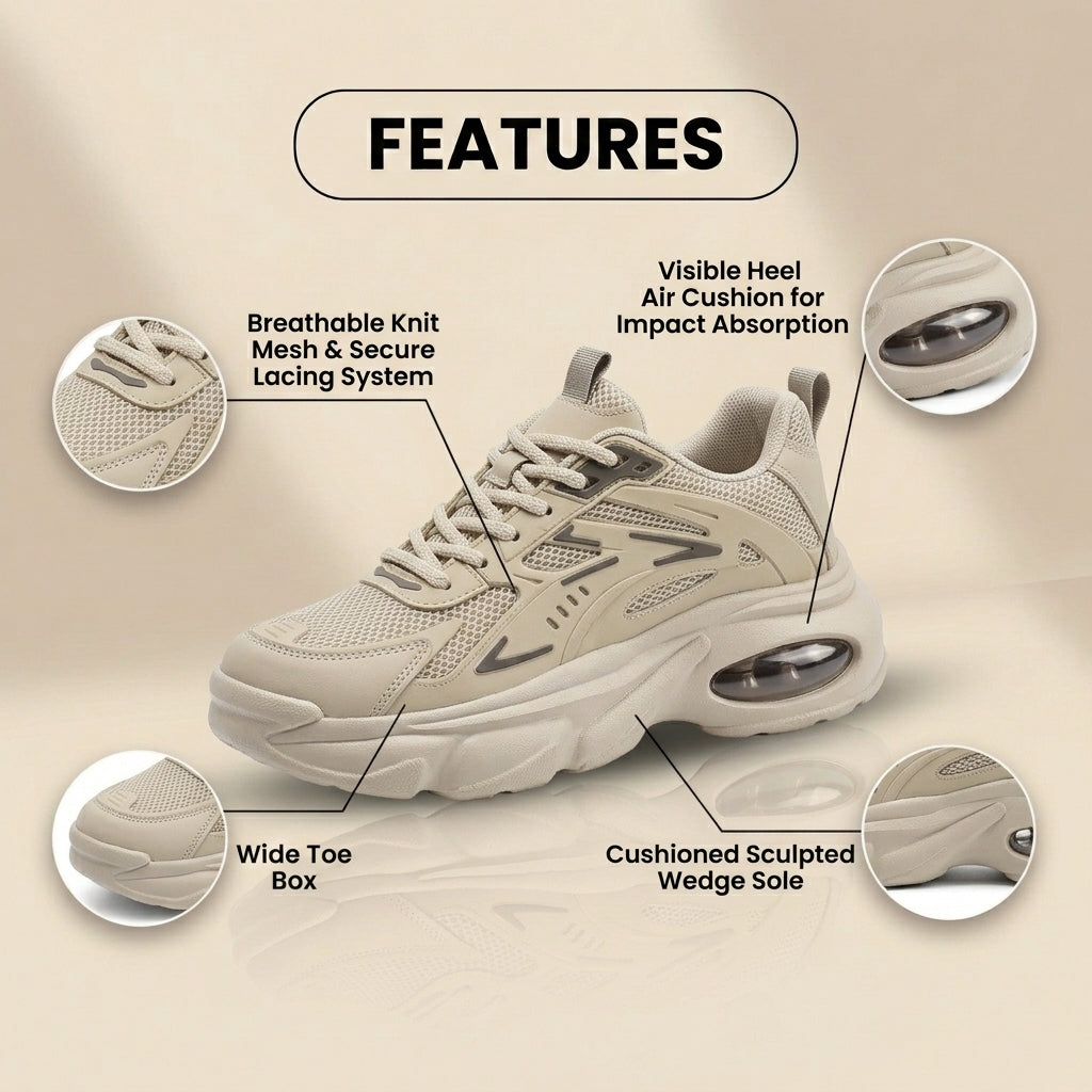 Sierlijke Orthopedische Sneakers voor Moderne Look