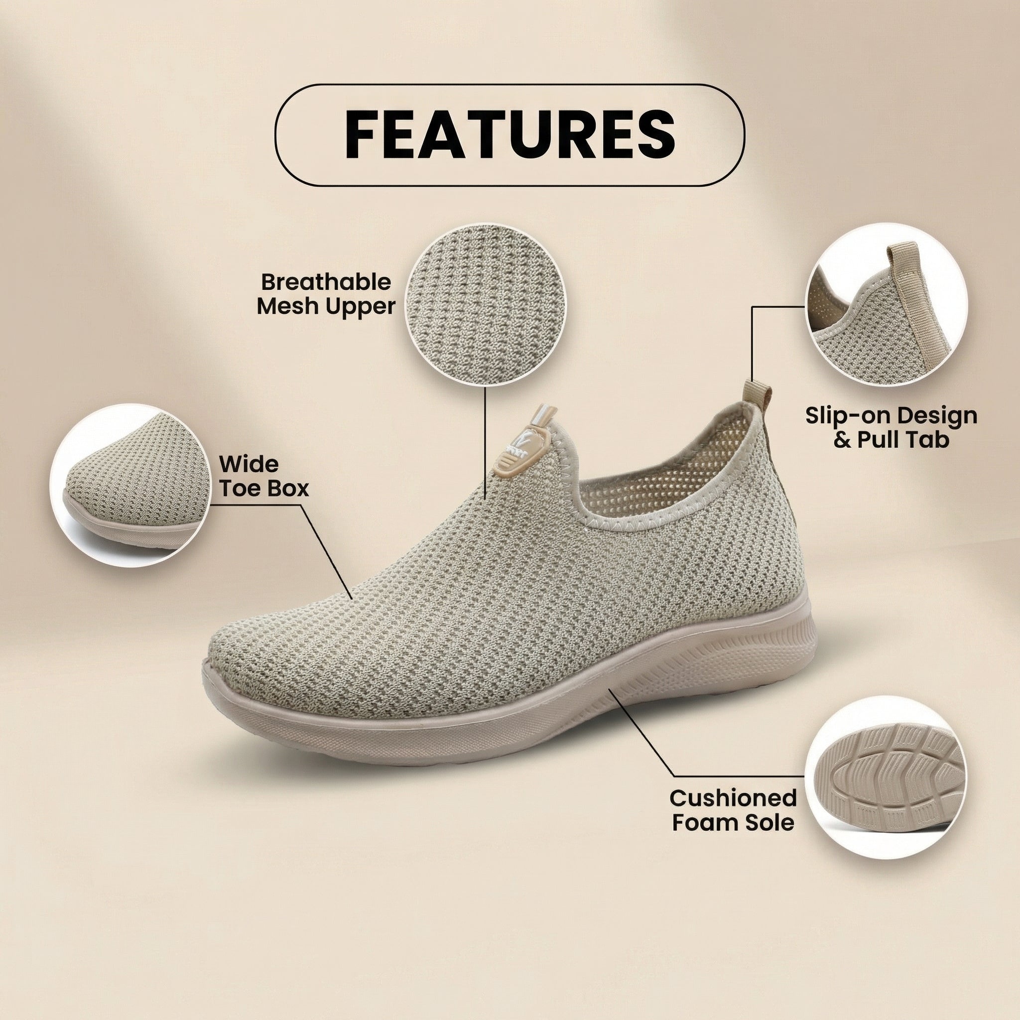 Comfortabele Orthopedische Sneakers voor Dagelijks Gebruik